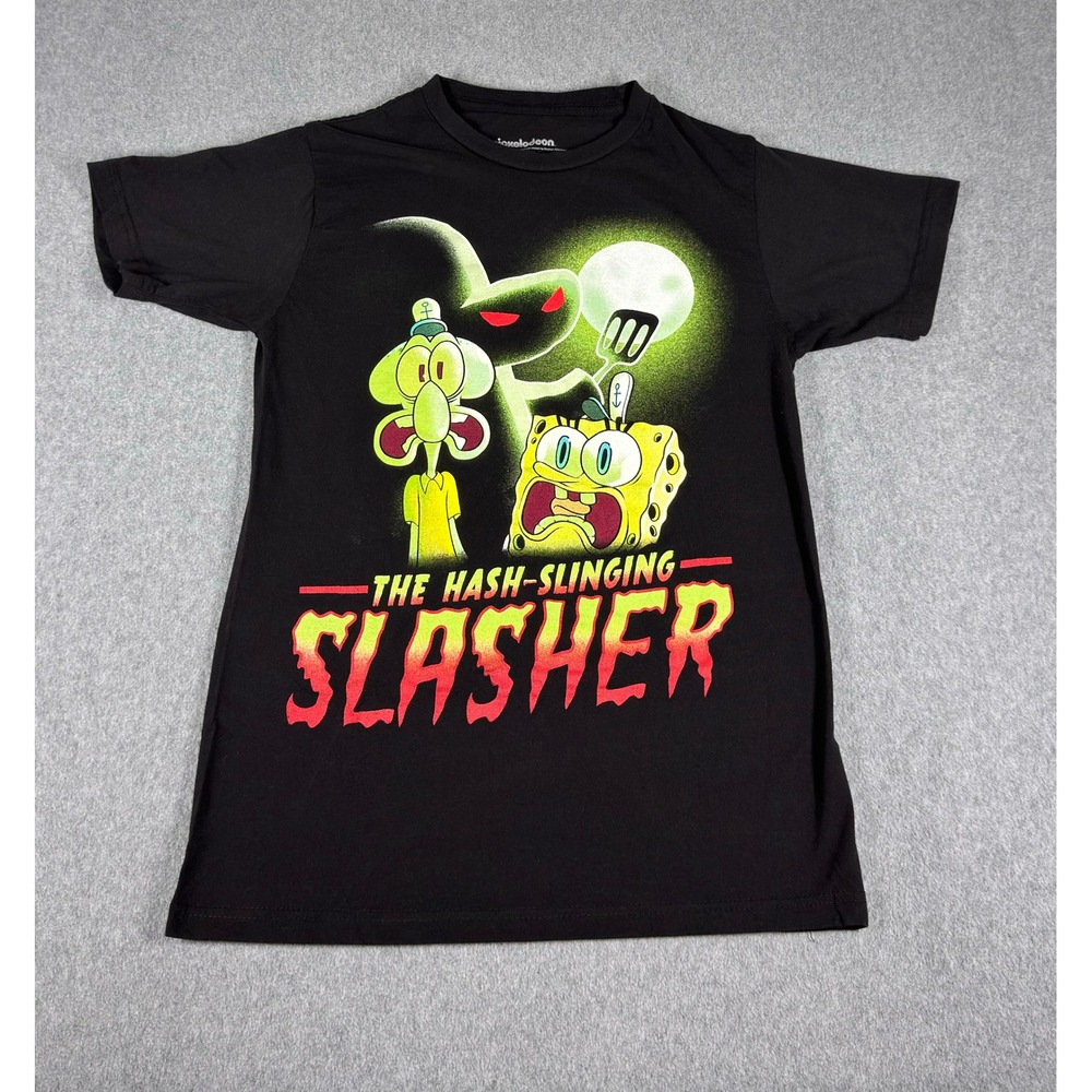 Spongebob Squarepants Hash Slinging Slasher Soft T-Shirt Adult S HTF‎ Rare Nick